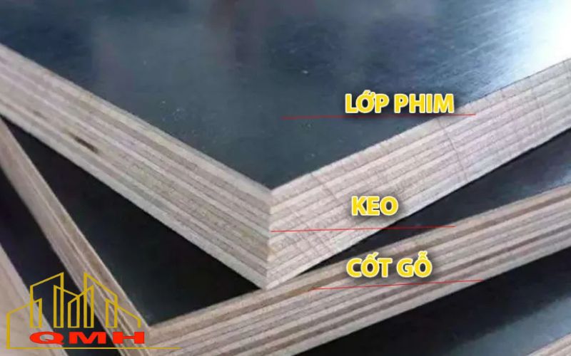 Cấu tạo ván ép coppha phủ phim