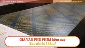 Giá ván phủ phim hôm nay bao nhiêu 1 tấm?