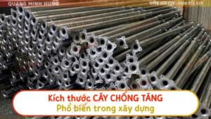Kích thước cây chống tăng giàn giáo