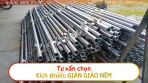 Tư vấn chọn kích thước giàn giáo nêm