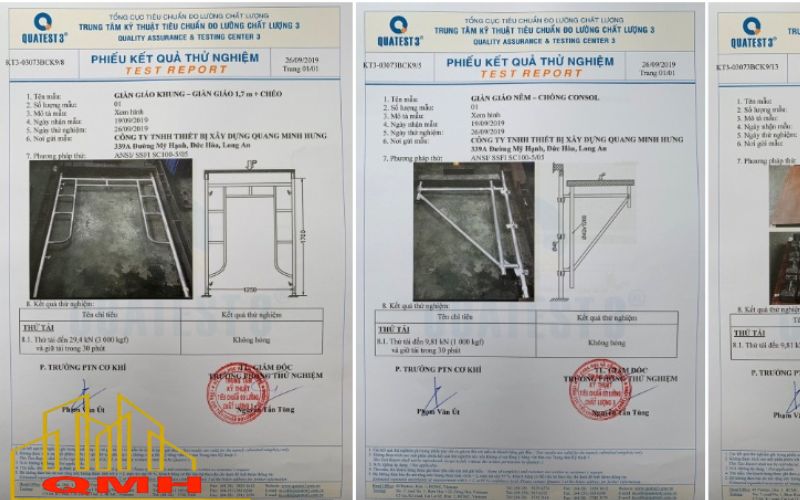 Khả năng chịu tải giàn giáo QMH
