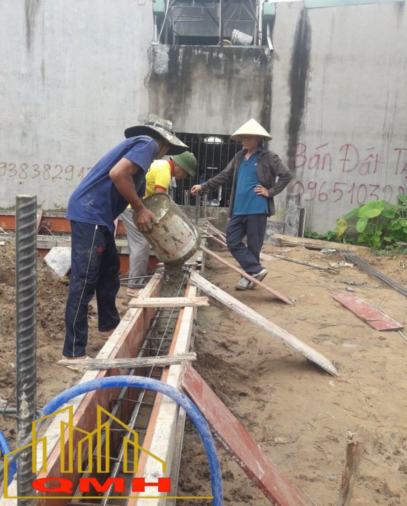 Ứng dụng ván ép coppha vào thi công dầm móng
