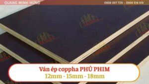Ván ép coppha phủ phim 12mm, 15mm, 18mm
