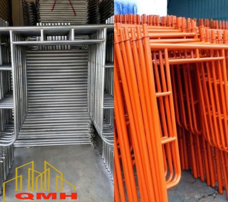 So sánh giàn giáo khung mạ kẽm với giàn giáo khung sơn dầu