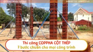 Thi công coppha cột thép
